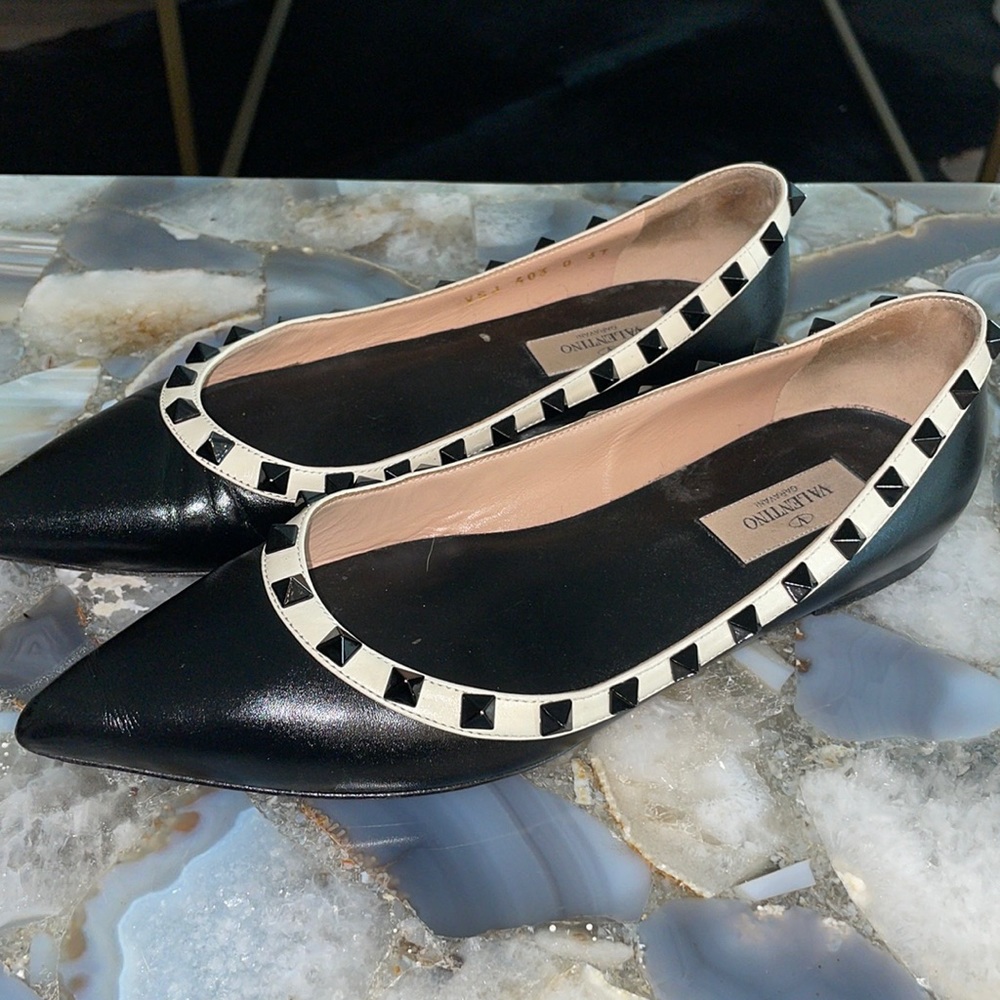 Valentino Rockstud Flats Sz 37